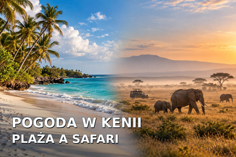 Pogoda na wybrzeżu Kenii a w parkach safari – najważniejsze różnice